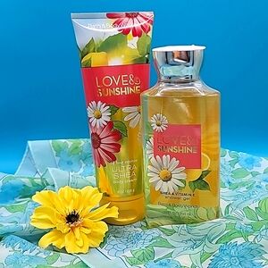 Bath & Body Works Love & Sunshine Body Wash and Lotion